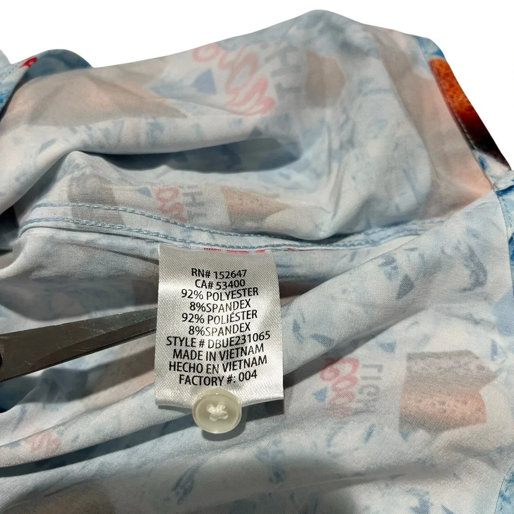 Coors Light Valor Collective Button Up Shirt Men's M Multicolor Short Sleeve NWT